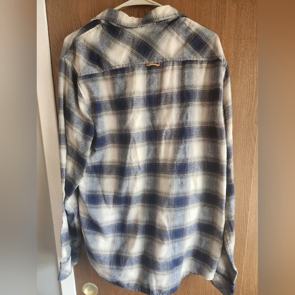 Burnside Navy and White Checkered Shirt - Picture 3 of 3